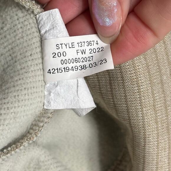 Under Armour UA Storm Sweaterfleece Tan Mens M Quarter Zip Mock Neck Sweater EUC - Picture 5 of 9